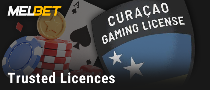 Information about Melbet's Curacao license - license number