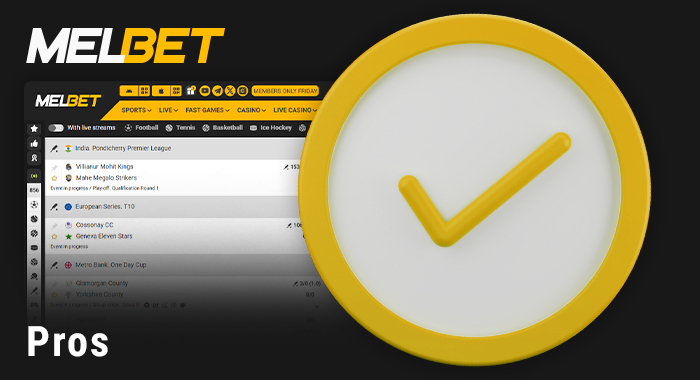 Benefits for Players from India at Melbet